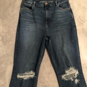 AE Highrise Stretch Distressed Jeans